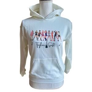 Vtg Taylor Swift 1989 white sweatshirt hoodie size S